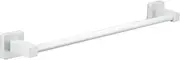 Stainless Steel White Towel Holder 80cm Single Towel Bar Rail Rack for Bathrooms Kitchen Square Towel Rod with Screws Mounting Dish Cloths Hanger. LWX