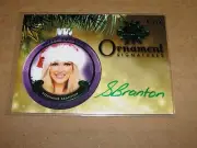 2015 Benchwarmer STEPHANIE BRANTON #99 Holiday Green Foil Auto/10 PLAYBOY Model