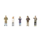 Faller 151649 HO/OO Gauge Christmas Market Vendors Figure Set