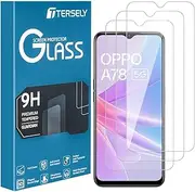 [3-Pack] T Tersely Tempered Glass Screen Protector for OPPO A78 5G, Case Friendly, Ultra-Clear, Shatterproof, Anti-Scratch Film for Enhanced Protection