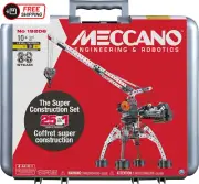 Meccano, Super Construction 25-In-1 Motorized Building Set, STEAM Education Toy,