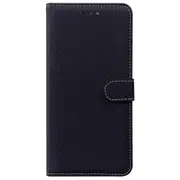 MCC Folio Case iPhone 14 Leather Cover Photo Apple Phone iPhone14 [Black]