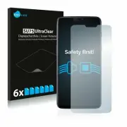 OnePlus 6 , 6 x Transparent ULTRA Clear Screen Protector