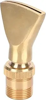Narrow Brass Fan Shaped Spray Water Fountain Nozzle for Garden, Pond, Amusement Park, Museum, Library (4 Points Inner Wire + 6 Points Outer Wire)