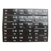 Gym Equipment Fitness Equipment Gym Number Stickers Weight Stack Labels