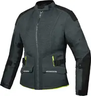 Ixon M-Njord Ladies Motorcycle Textile Jacket, black-green, Size S for Women Black Green