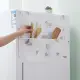 印花冰箱罩 防水收納袋 防塵罩 家用冰箱頂罩 遮冰櫃套掛袋蓋巾 (隨機出貨)?