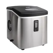Devanti 3.2L Ice Maker Machine Stainless Steel Portable Ice Cube Tray Silver New