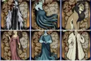 Topps Disney Collect Flagship 2025 Legendary Gold Villains Tilt Set
