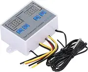 Dual Display Temperature Humidity Controller Heating Cooling Thermostat Switch 10K Sensor 12V Digital Controller Control Humidifier Dehumidifier 12V ABS PCB