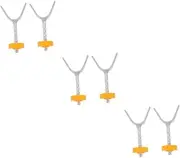 ibasenice 3sets Y-Shaped Latch Banister Pen Gate Retractable Wire Kit Pins Spindle Extender Cars Cages Puppy Barrier SUV Protectors Drill Net Stoppers Knob Door Pet 2pcs*3
