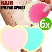 6x Painless Face Arm Body Hair Removal Reusable Physical Epilators Magic Sponge