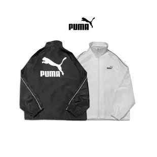 Kelly精品*PUMA 經典款 後背大LOGO 黑色 教練外套 風衣外套 素外套 薄外套 夾克 防潑防風