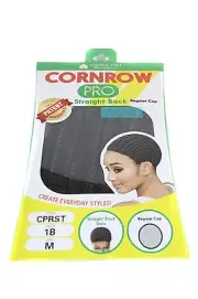 Brand New Vivica Fox Amekor Cornrow Cap Straight Back Regular Cap Color #1B