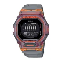 在飛比找momo購物網優惠-【CASIO 卡西歐】G-SHOCK 藍牙 半透明 灰x橘 