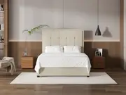 My Style Framed Headboard & Drawer Base - Queen / Batiste Nougat / Standard Base