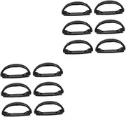 jojofuny Sets Black Subwoofer Handles for Speakers Easy Install Outdoor Speaker Handle Pcs