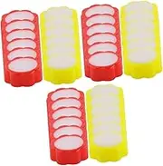 HAPINARY 3sets Banking System Counting Sponges Fingertip Moistener Envelope Moistener for Sorting Material 12pcs*3
