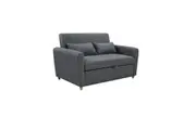 Foret 2-Seater Pull Out Sofa Bed Lounge Adjustable Couch Furniture Grey
