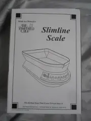 Pampered Chef Kitchen Scale Tray Analog White #2255 NEW with Original Box NOS