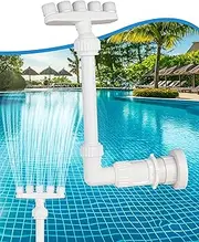 Pool Fountain for Above Ground Pools, Pool Cooler for Inground Pool, Adjustable Waterfall Pool Sprinkler Fountain for Cooling, Swimming Pool Cooler, Five Nozzles Design