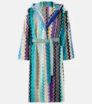 [Missoni] Missoni Giacomo hooded cotton bathrobe