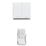 433MHz 2 Channel Home Lamp Light Switch+RF Wireless Remote Control Tool