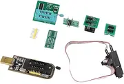 CH341A USB Programmer SOP8 Test Clip, 1.8V Adapter, Programmer Up to 2-3 Times Faster, for TV, Desktop, Unlocking Software
