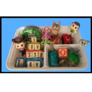 Playdough With Moldable Magic Sand Sensory Kit w/Toy figures