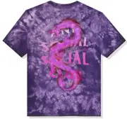 Anti Social Social Club ASSC Tee - SUMMER IN MINSK - Purple & Black Tie-Dye -SML
