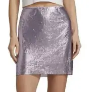 ALICE + OLIVIA Elana Metallic Chain Mail Miniskirt size 6
