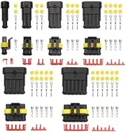 708PCS 1-6 Pin Automotive Waterproof Car Auto Electrical Wire Connector Plug Kit