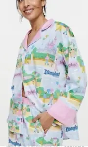 Medium Peter Alexander Disneyland Long Sleeve PJ Set + matching bag RRP$139 NEW