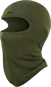 [Pukavt] Kids Ski Balaclava Mask for Boys and Girls, UV Protection Windproof Scarf for Winter Snowboard Cycling Army Green, Army Green, Medium