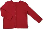 Stephan Baby Snap-Front Stroller Cardigan, Red, Fits 6-12 Months