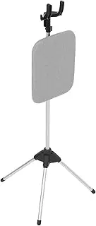 MERRYHAPY Handheld Garment Steamer Rack with Integrated Ironing Board Foldable Clothes Steamer Bracket Telescopic Drying Rack for All Types Compact Design for Height
