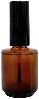 Empty Dark Glass Nail Polish Bottle 15ml (0.5oz)