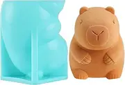 Silicone Molds for Crafts - Easy Release Capybara Ice Mold | Cute Fun Baking Accessory Decorations for Cake Making Easter Birthday Graduation Party Favors