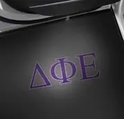 Sorority Shop Delta Phi Epsilon Car Door LED Projector Lights, 2 Pack - Greek Letters Design Courtesy Lights
