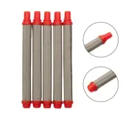 Take Control of Your Spray 5pcs 200Mesh Airless Spray Tool Filter Insert RED