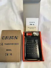 “New Old Stock” 1960s Orion 14 Transistor Model TW-14 Radio Complete