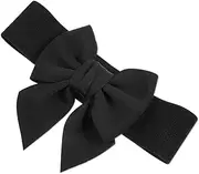 [BESPORTBLE] Wide Bow Waist Belt for Women High Stretch Sash Belt for Formal Gowns and Everyday Outfits Comfortable Elastic Snap Closure Durable for Dresses