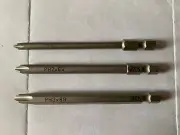 Wera Phillips #1, #2, #3, 1/4" Hex Shank Screwdriver Bits, 3 Pieces