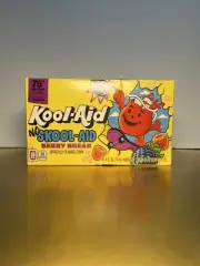 New Kool-Aid No Skool Berry Break Raspberry Soft Drink 10-Pouches 60 FL OZ