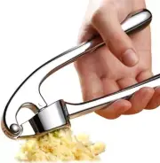 Garlic Press Crusher Mincer Smash Ginger Hand Tool Zinc Alloy Rust Proof Kitchen