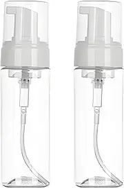 Rayyl 3Pcs Foaming Dispenser Bottle 100 ml/3.5 oz Transparent Empty Spray Pump Bottles Travel Portable Foam Bottle (3Pcs-100ml) (200ml-2Pcs)