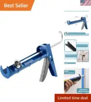 Caulking Gun Dripless No Drip 10:1 Thrust Silicone Caulk Tool Hand Applicator