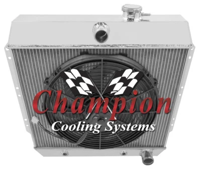 SR Champion 4 Row Radiator, 16" Fan for 1949 - 1954 Chevrolet Cars V8 Conversion (for: Chevrolet)