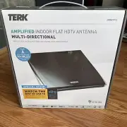 Terk TV Antenna OMNITV1A Amplified Indoor Flat HDTV Antenna Sling Local Channel