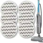 6 Count Rotating Steam Mop Pads Compatible with Bissell SpinWave SmartSteam Scrubbing Steam Mop (6 Pack-Scrubby Pad)
